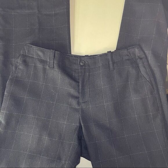 Gap Factory Navy Plaid Wool Dress Pants Straight Leg size 6R - Picture 12 of 12
